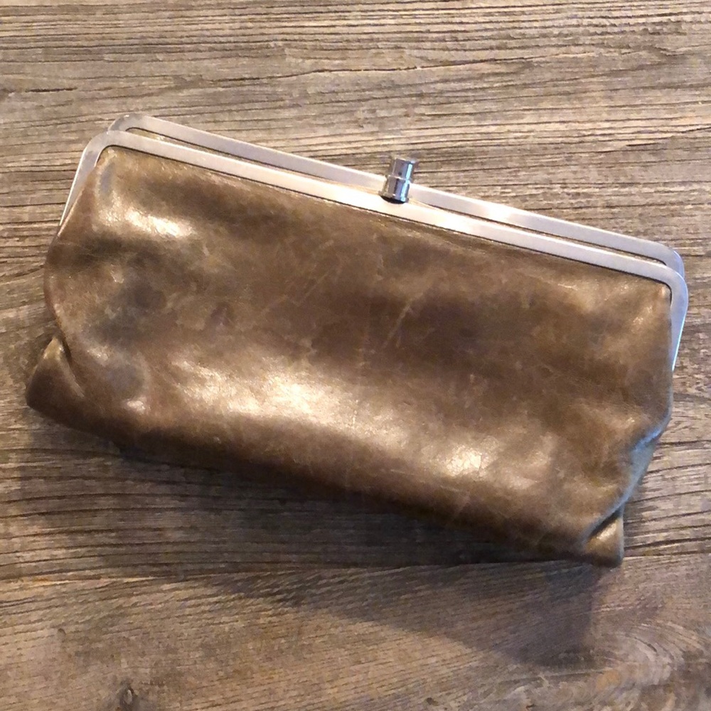 HOBO olive leather wallet